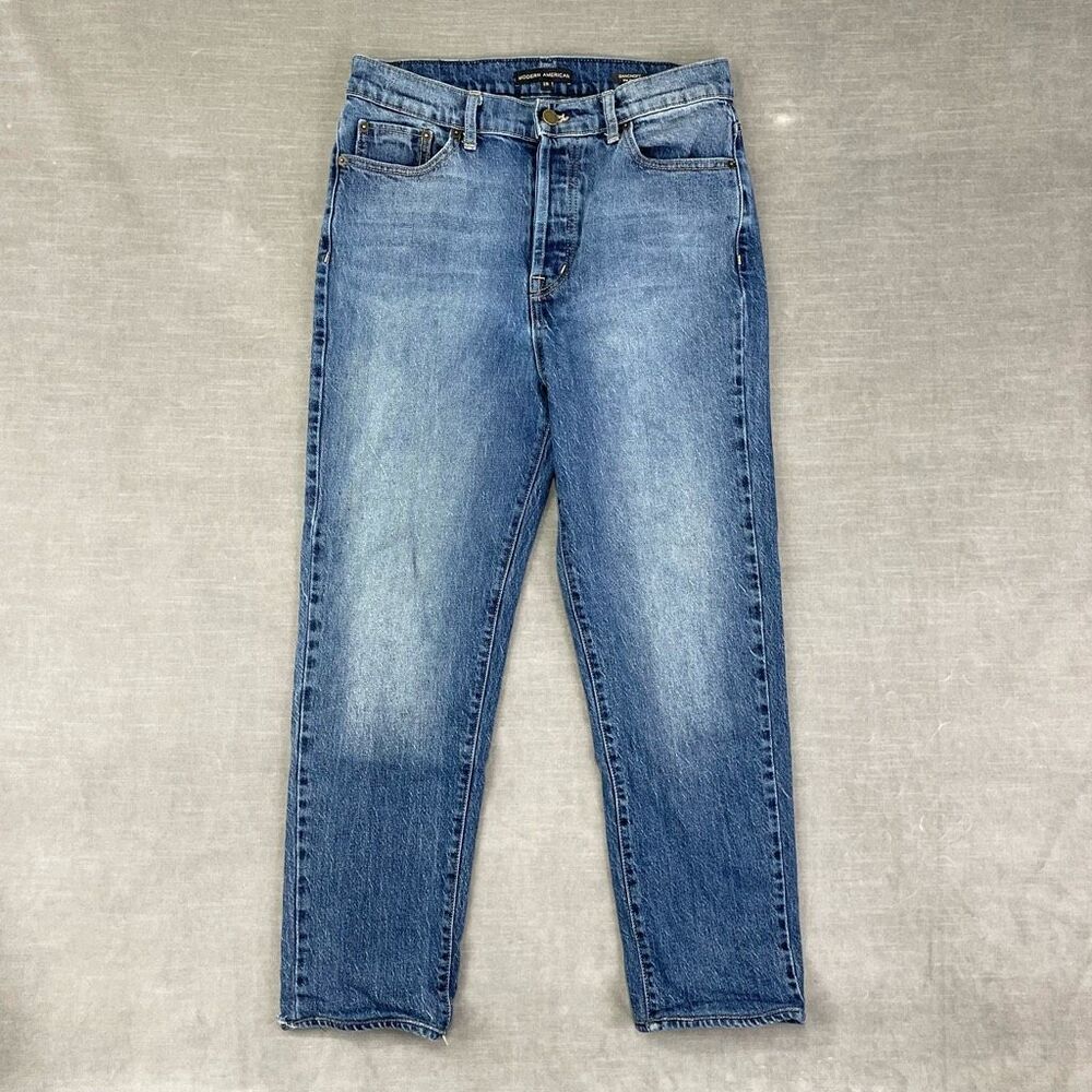 Modern American Jeans Women’s 28‎ Blue High Rise Stretch Bancroft The Mom USA